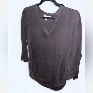 Decree Black 3/4 Sleeve Women's Top